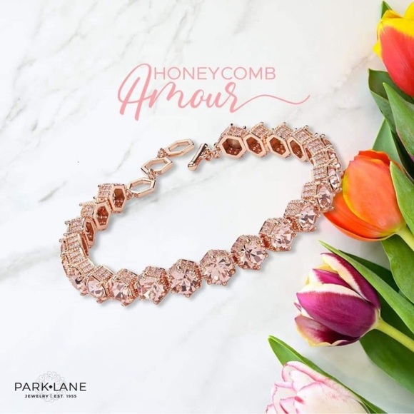 Park Lane Limited Edition Rose Gold Amour Honeycomb Bracelet! NWOT! - Picture 5 of 9